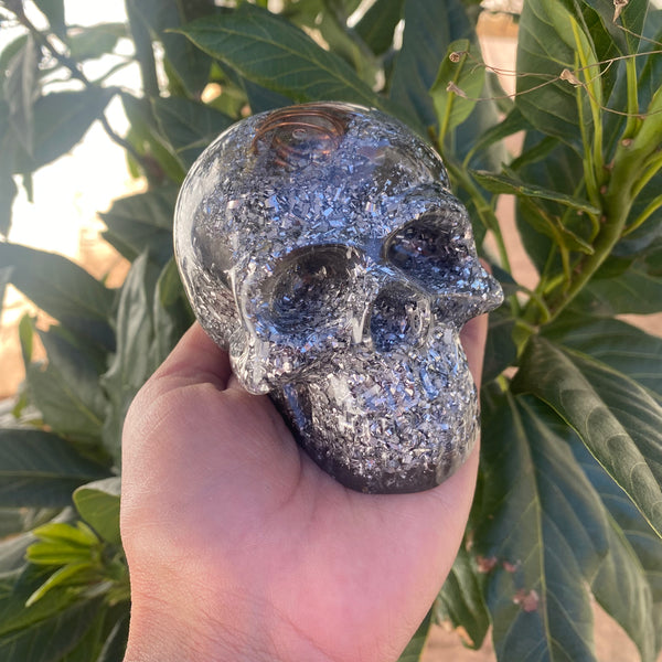 Orgonite Skull - 8cm - Crystal Geological