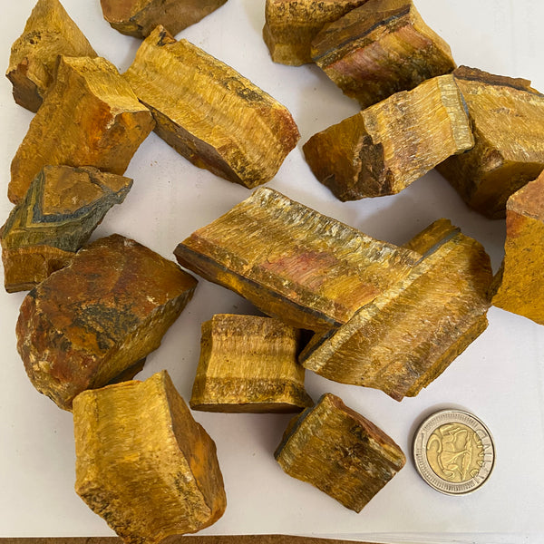 Tiger Eye Rough - Crystal Geological