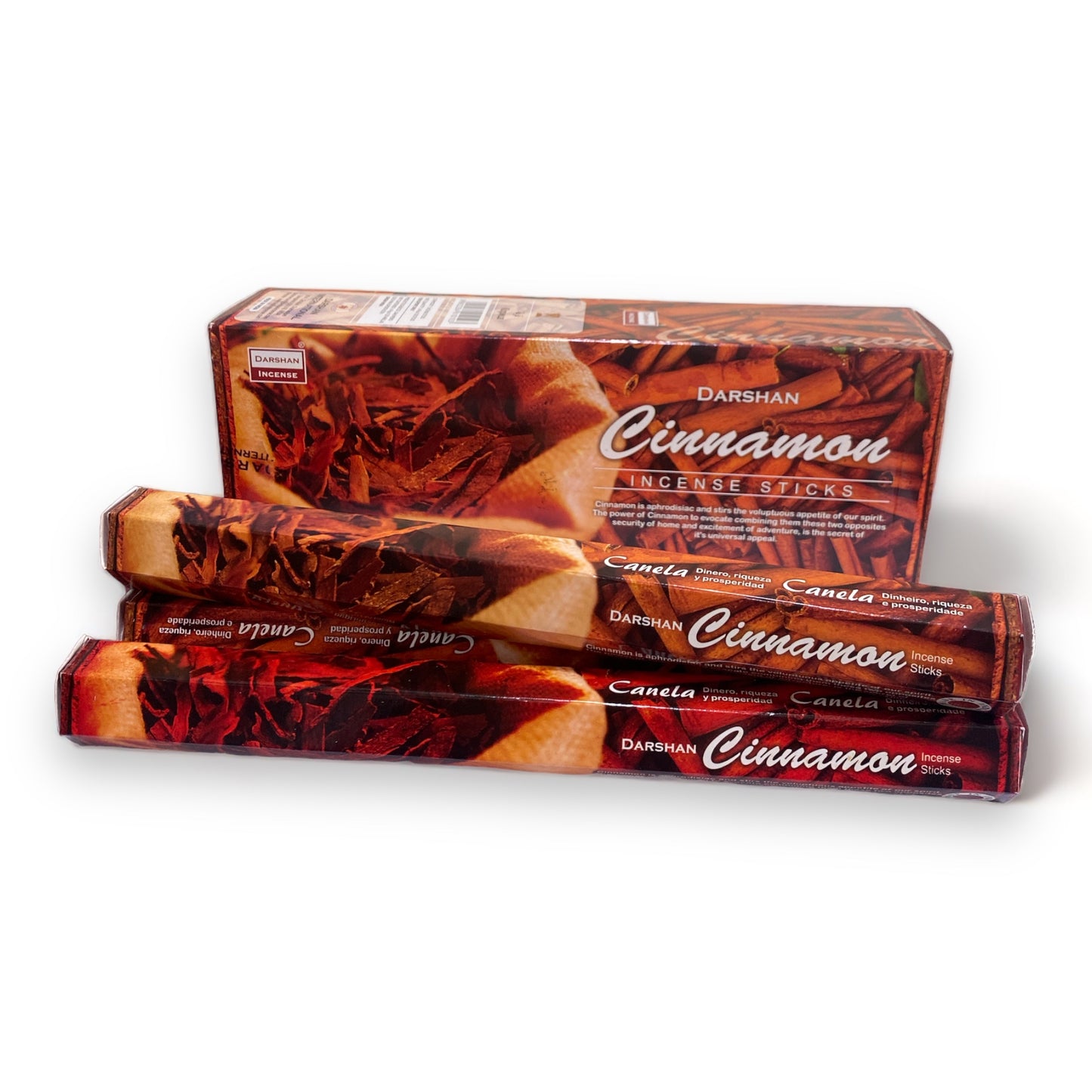 Cinnamon Incense Sticks - Box of 6 Tubes - by Darshan