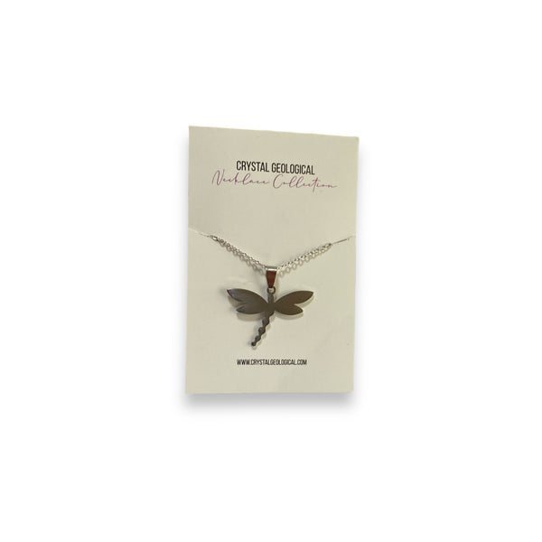 Dragonfly Necklace - Crystal Geological