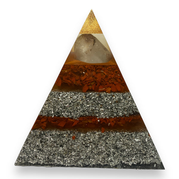 Organite Pyramid - Large - Health & Vitality - 17cm - Crystal Geological