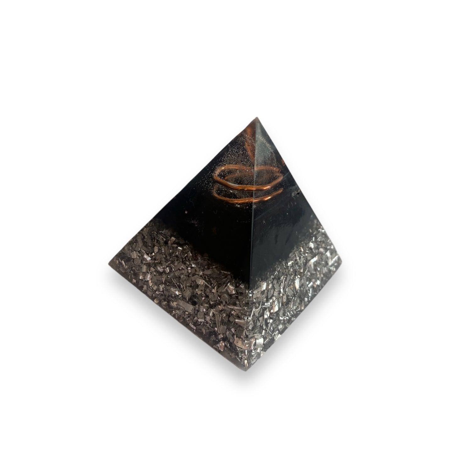 Black Tourmaline Orgonite Pyramid - 5cm