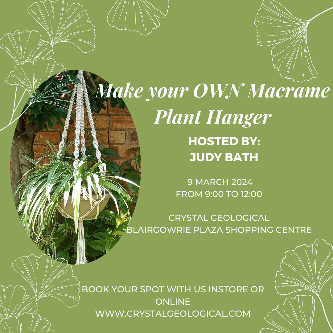 Make your own Macrame Pot Plant Hanger Workshop - 9 March 2024