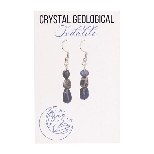 Assorted Sodalite Beaded Earrings - Crystal Geological