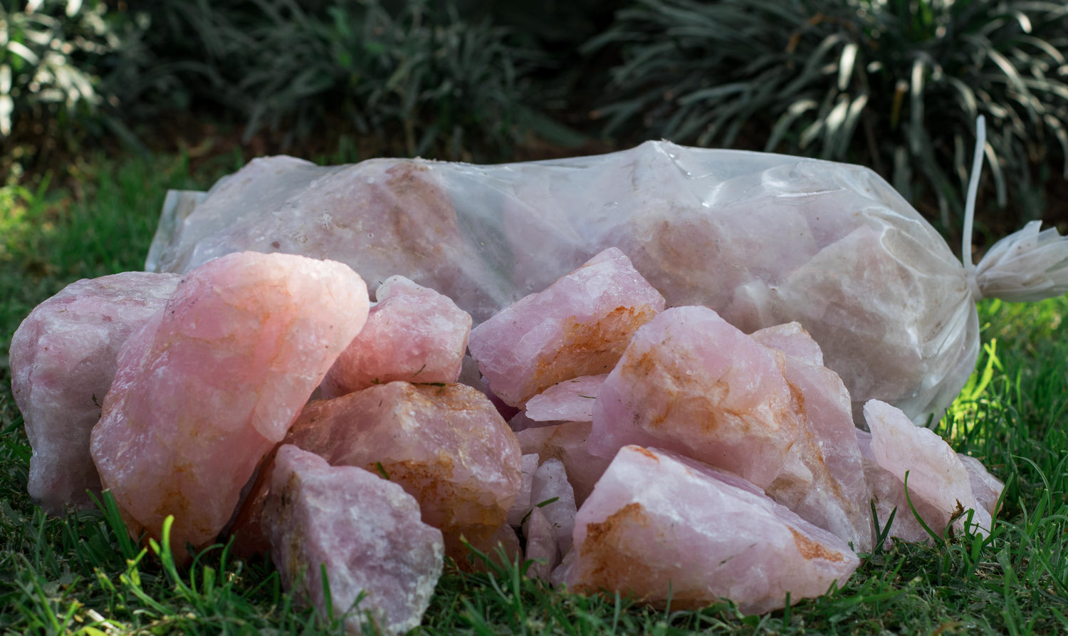 Rose Quartz Bag - Crystal Geological