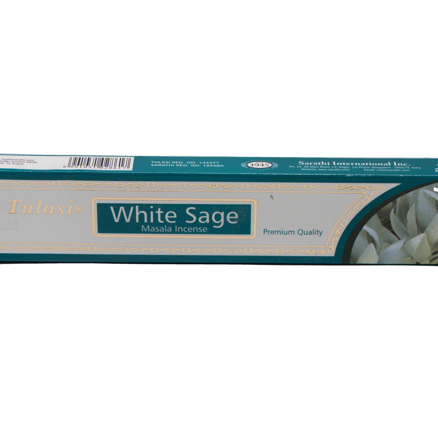White Sage Tulasi Incense - Crystal Geological
