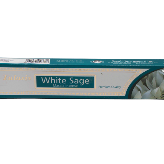 White Sage Tulasi Incense - Crystal Geological