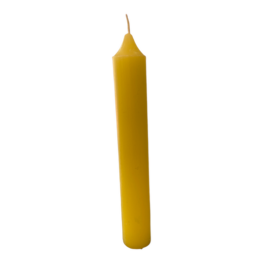 Yellow Candle - Solid - 15cm