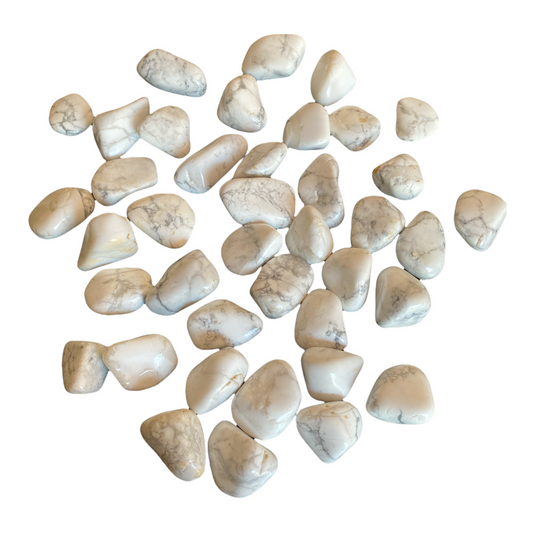 Howlite Tumble Stone - Crystal Geological