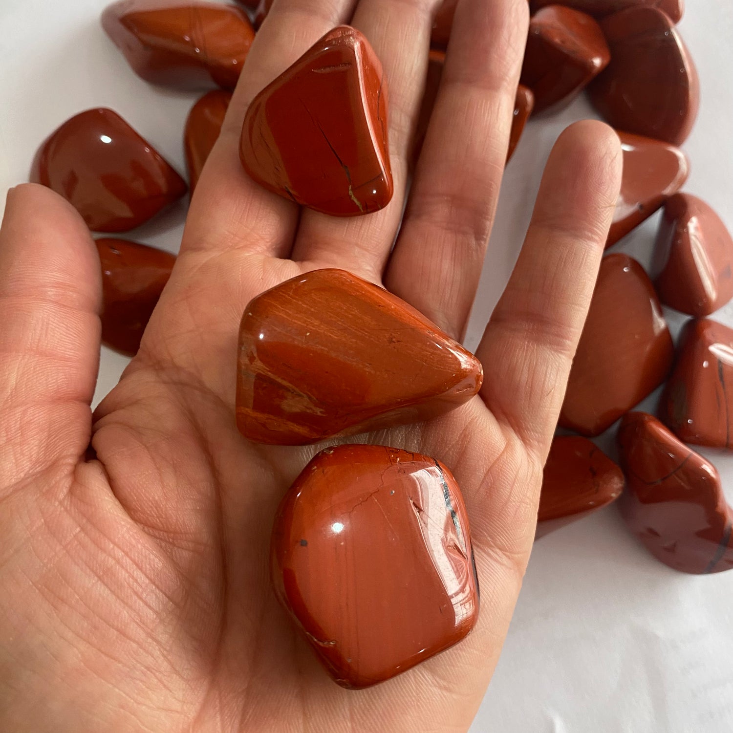 Red Jasper Tumble Stone - Crystal Geological