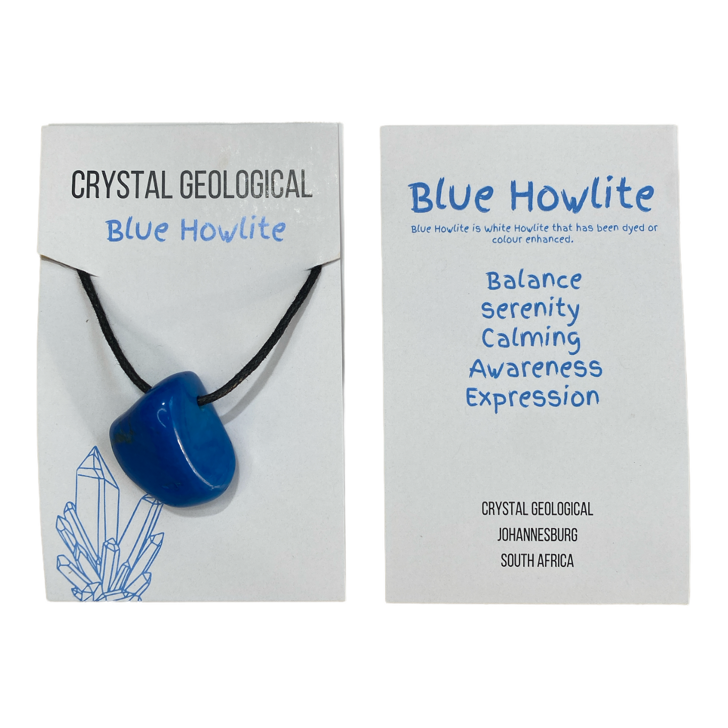 Blue Howlite Tumble Necklace