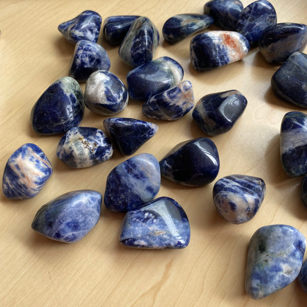 Sodalite Tumble Stone - Crystal Geological