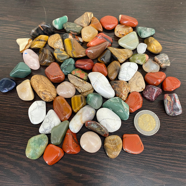 200g Bag of Assorted Tumble (Scratchpatch Small Cup) - Crystal Geological