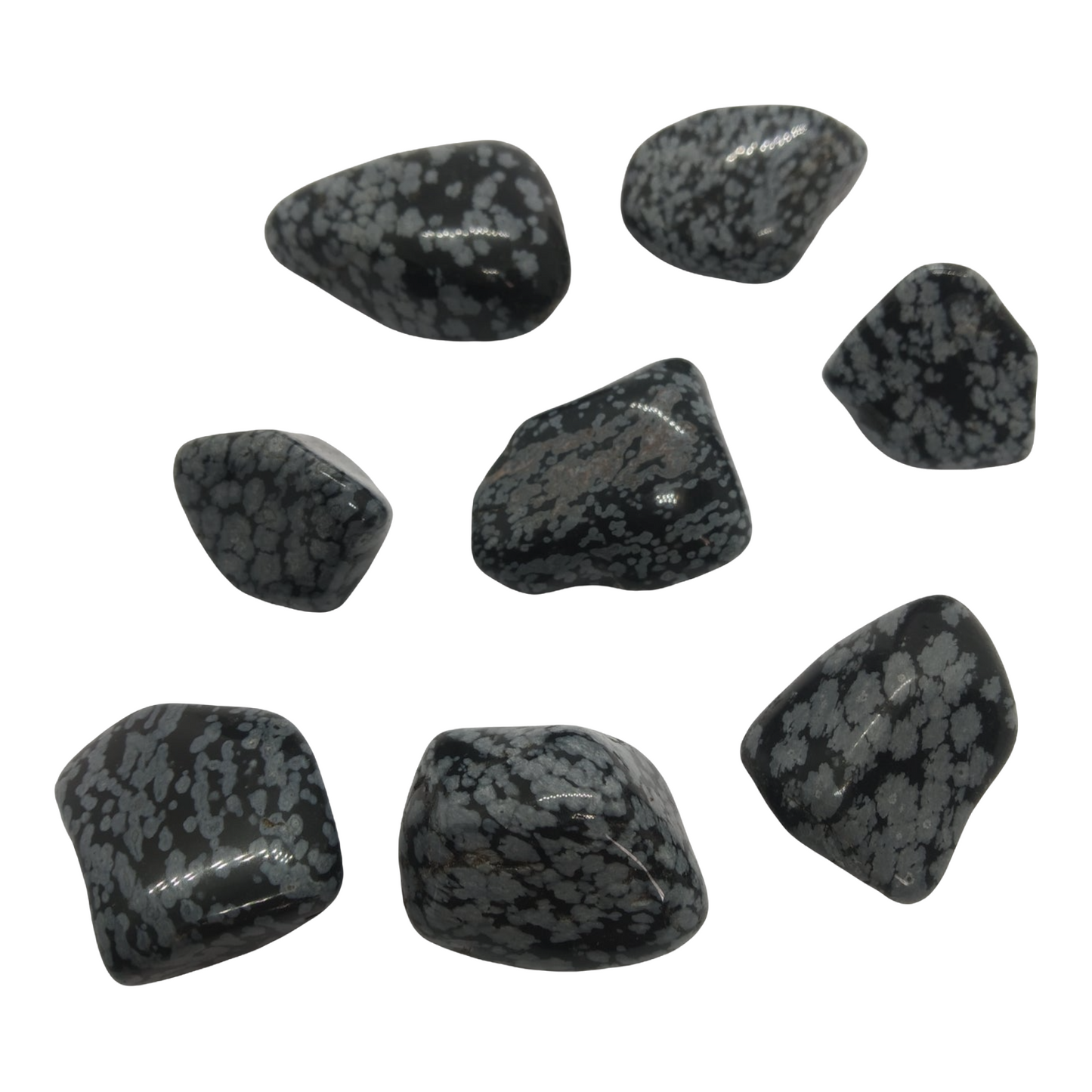 Snowflake Obsidian Tumble - Crystal Geological