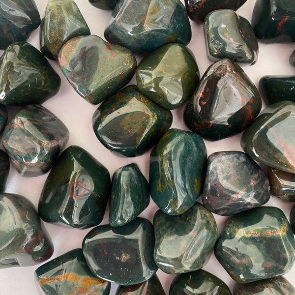 Bloodstone Tumble - Crystal Geological