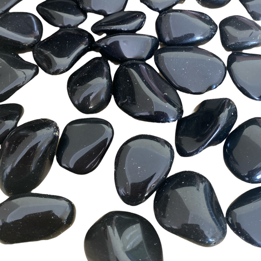 Black Obsidian Tumble Stone - Crystal Geological