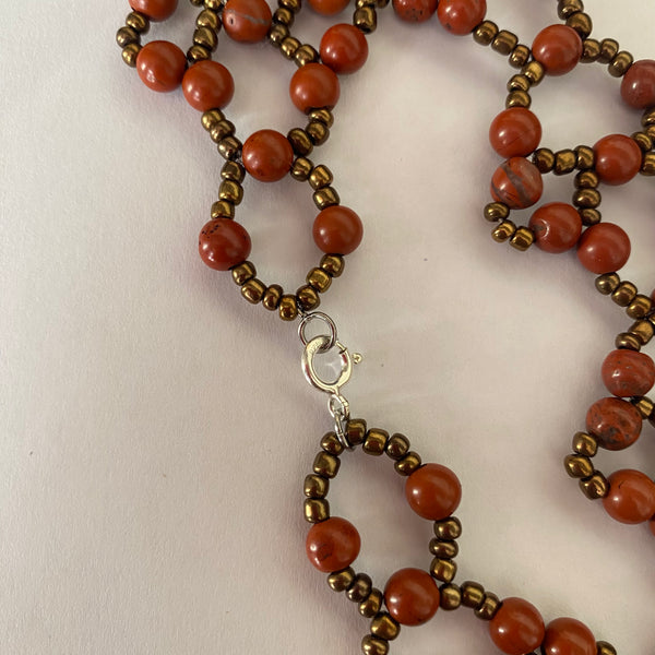 Red Jasper Choker Necklace - Crystal Geological