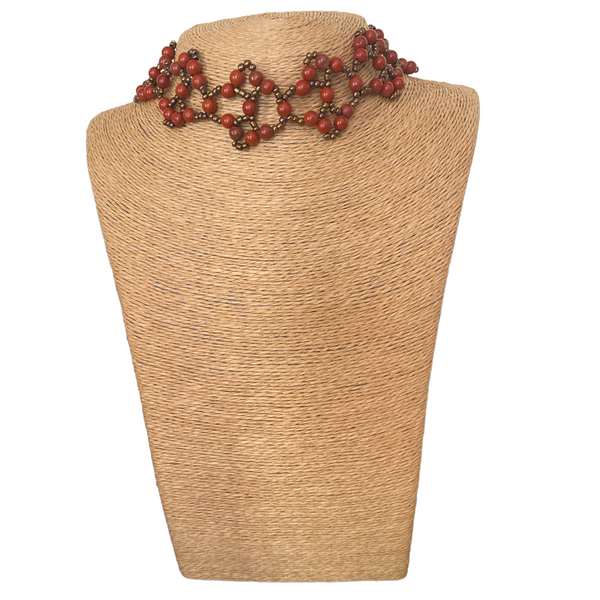 Red Jasper Choker Necklace - Crystal Geological