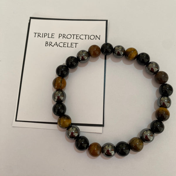 Triple Protection Bracelet - Crystal Geological