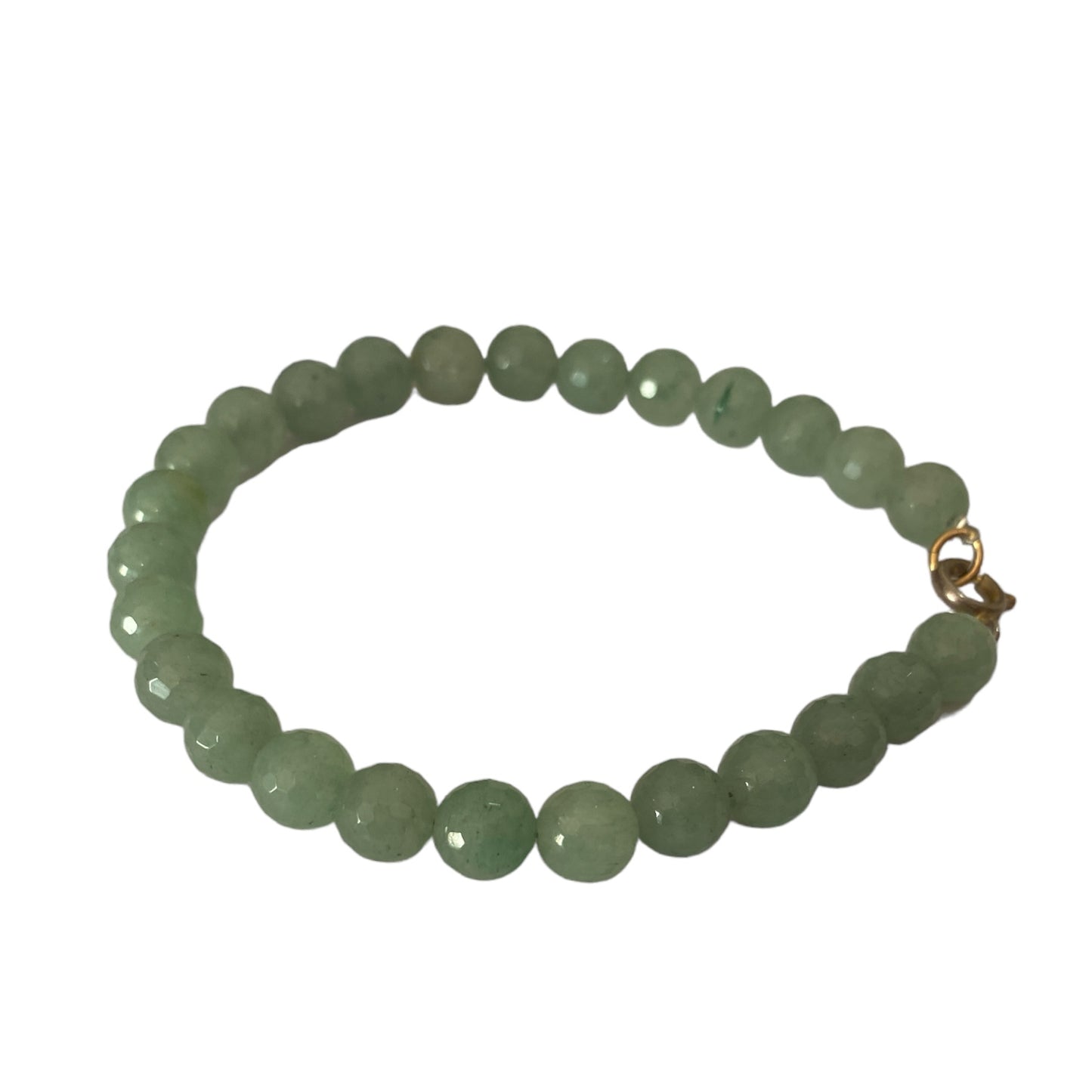 Green Adventurine Round Bead Bracelet
