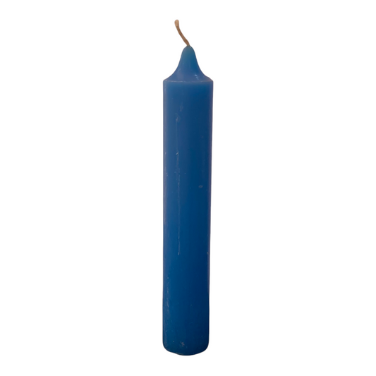 Light Blue Candle - Solid - 15cm
