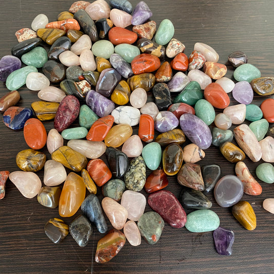 500g Bag of Assorted Tumble ( Scratchpatch big cup ) - Crystal Geological