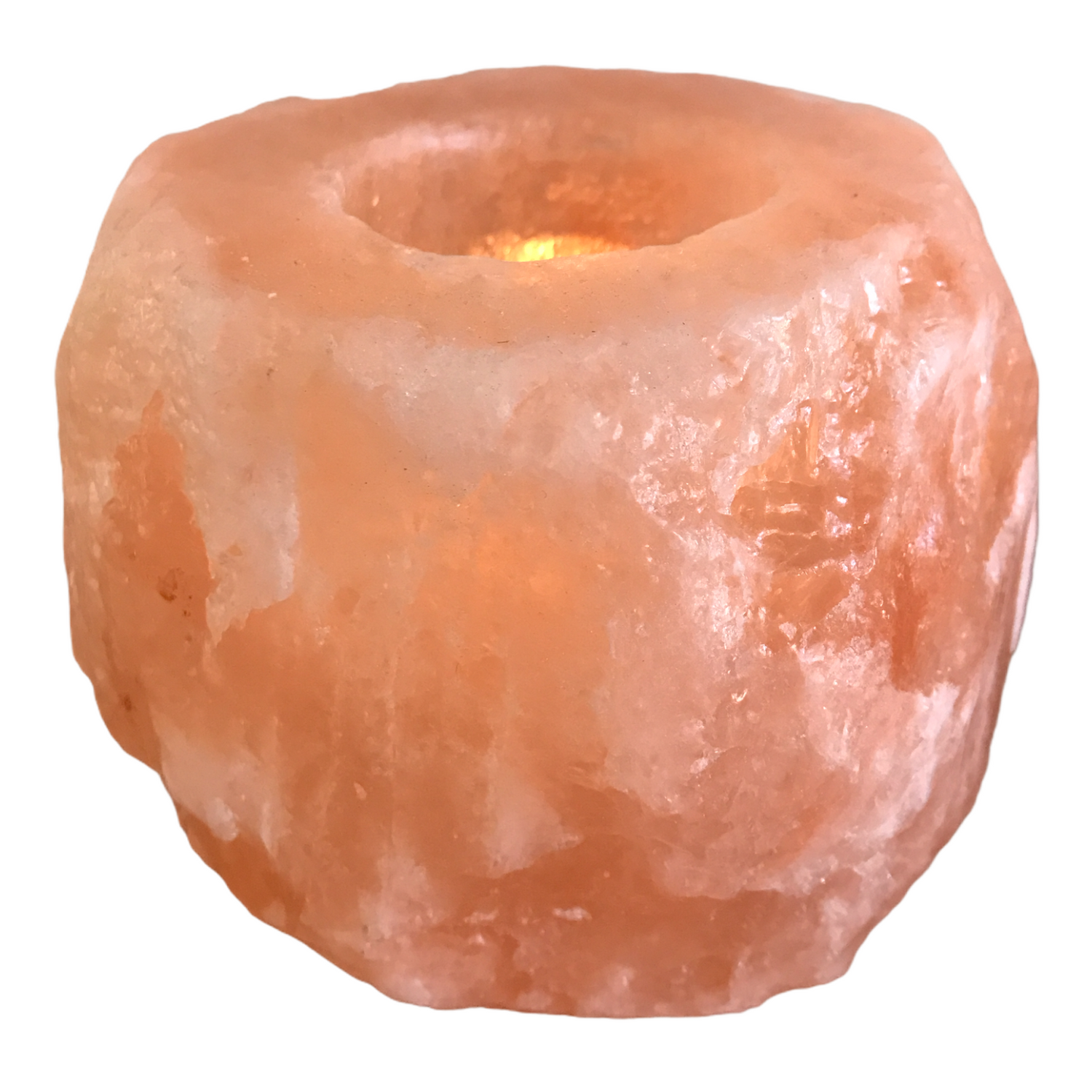 Himalayan Salt Candle Holder - Crystal Geological