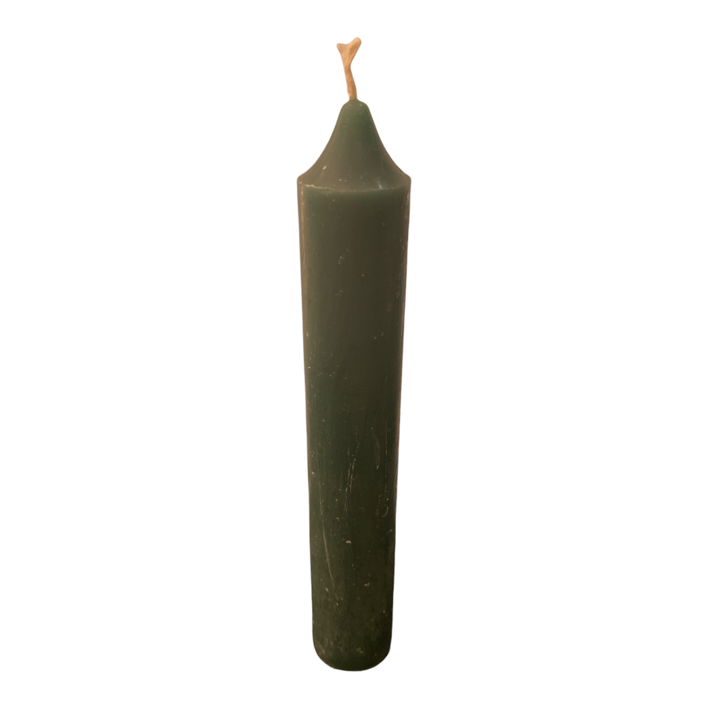 Green Candle - Solid - 14cm