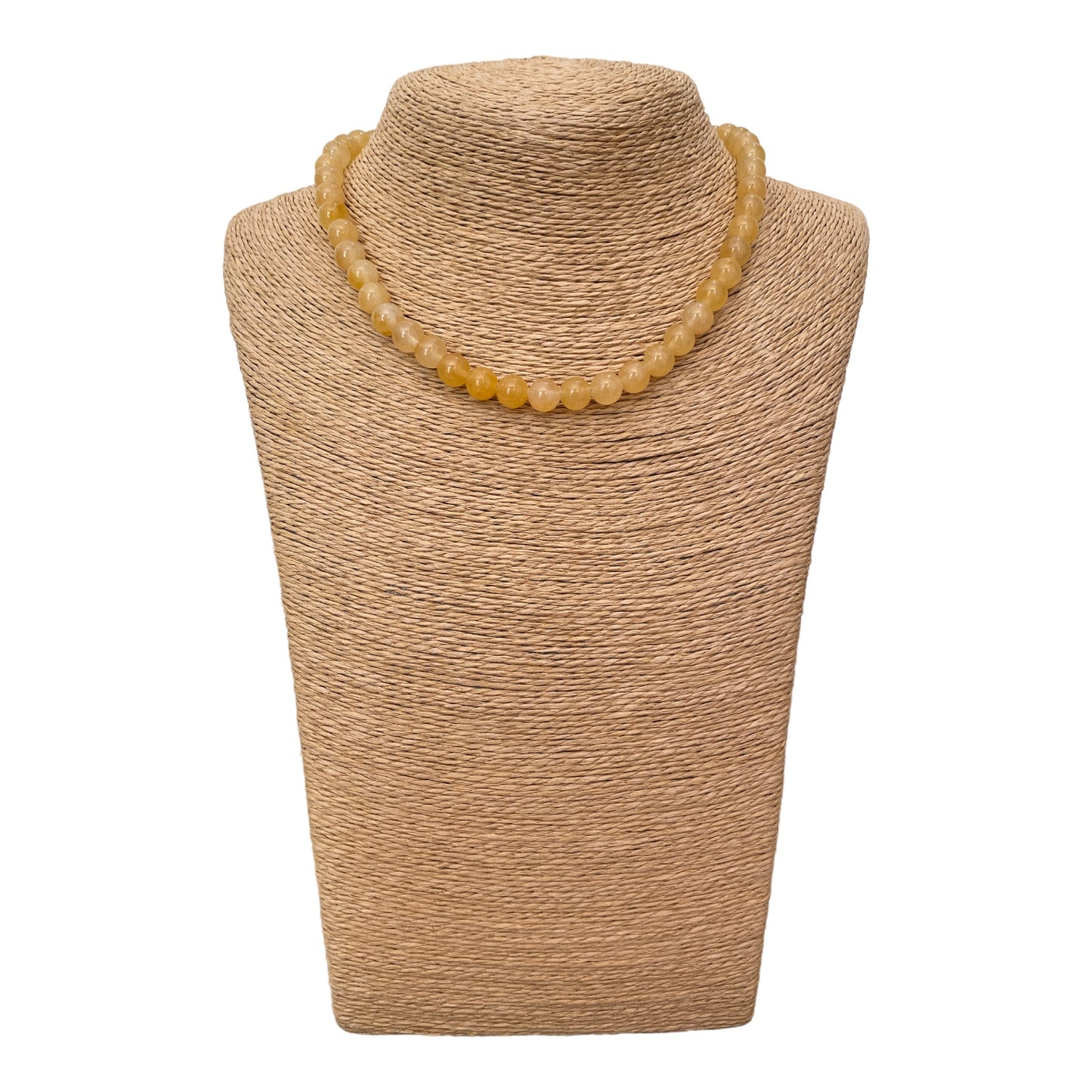 Yellow Calcite Beaded Necklace- 42cm