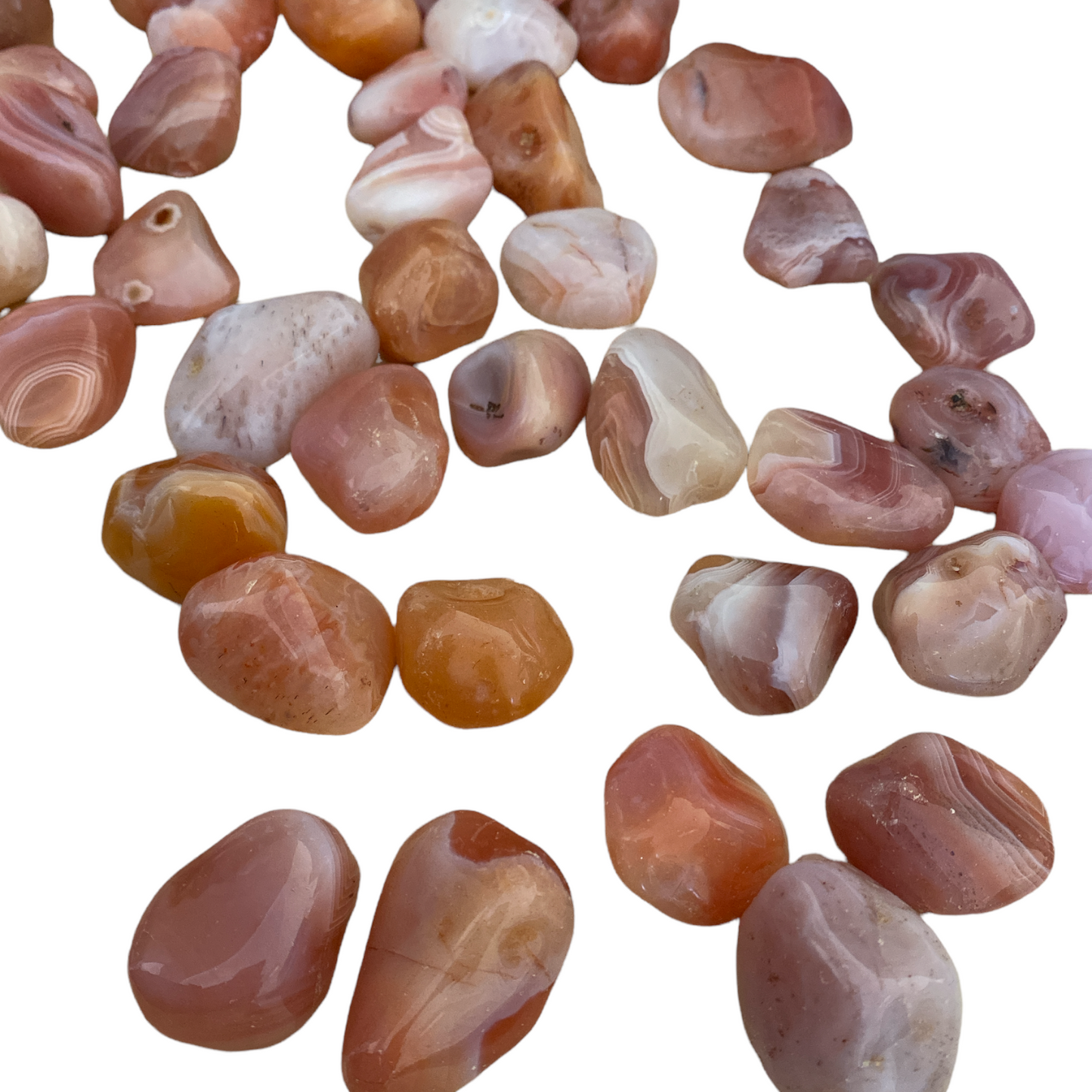 Carnelian Tumble Stone - medium to large