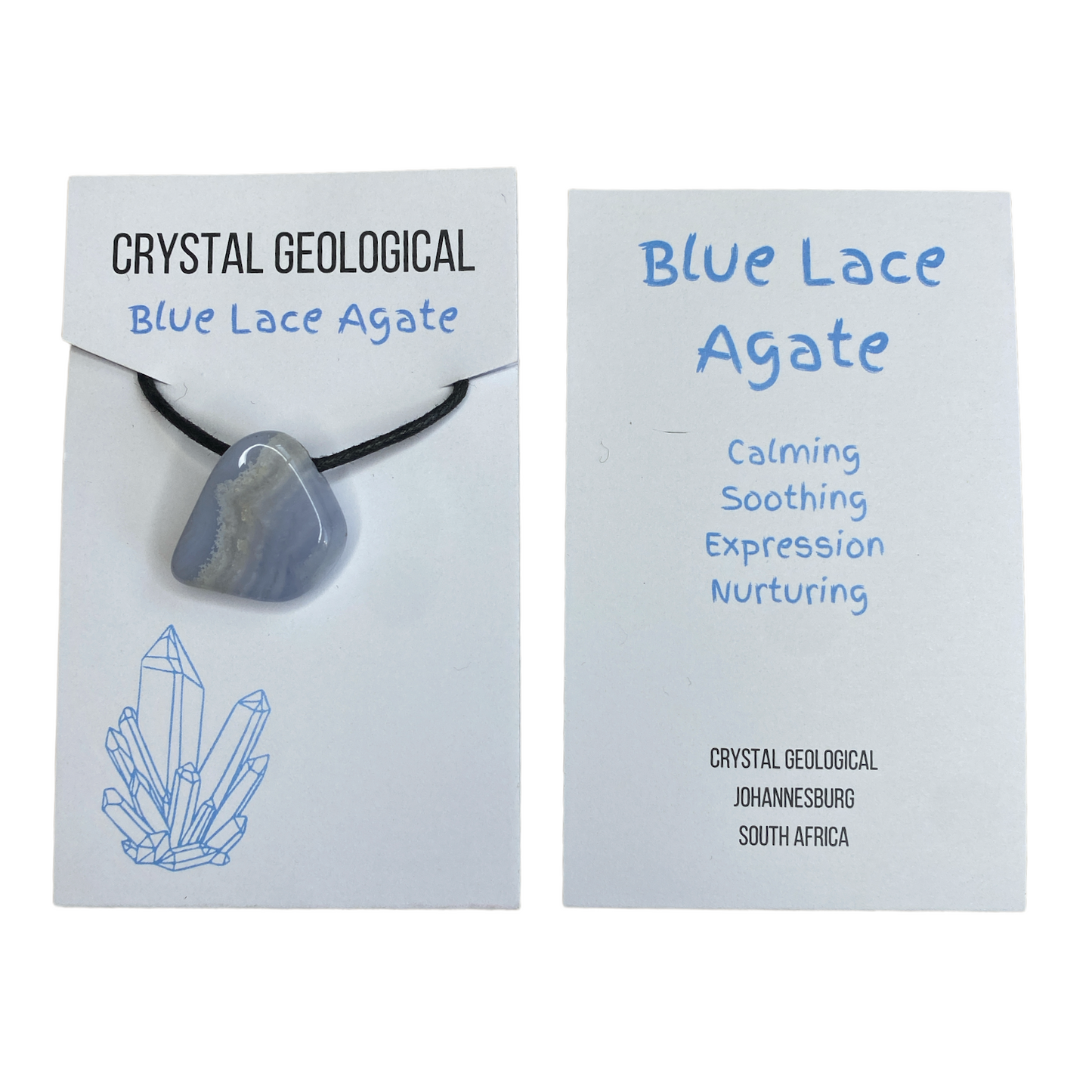 Blue Lace Agate Tumble Necklace