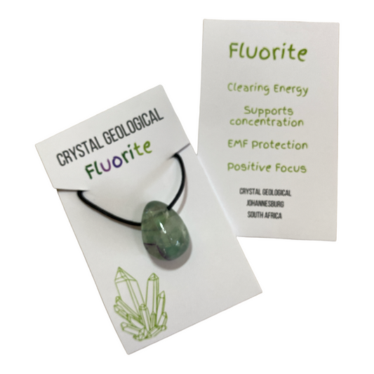 Fluorite Tumble Stone Necklace
