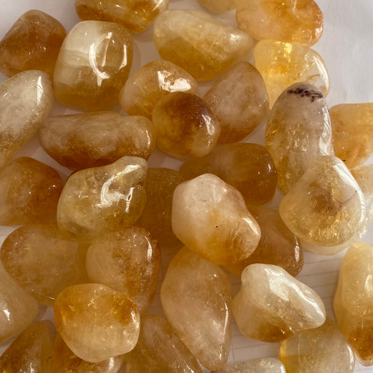 Citrine Tumble - Crystal Geological