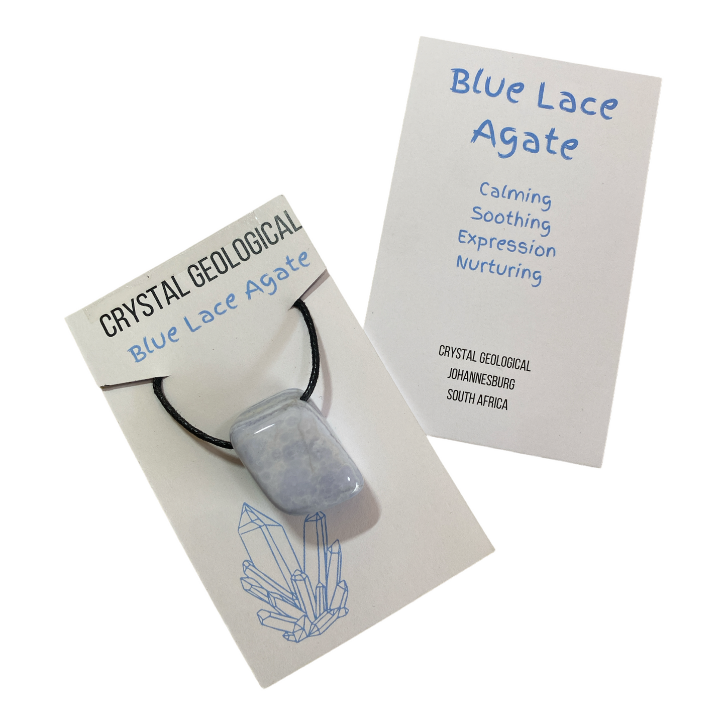Blue Lace Agate Tumble Necklace