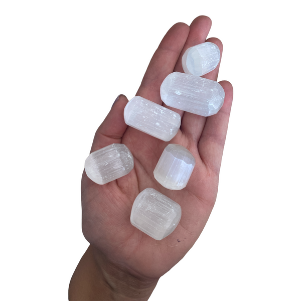 Selenite Tumble - Crystal Geological