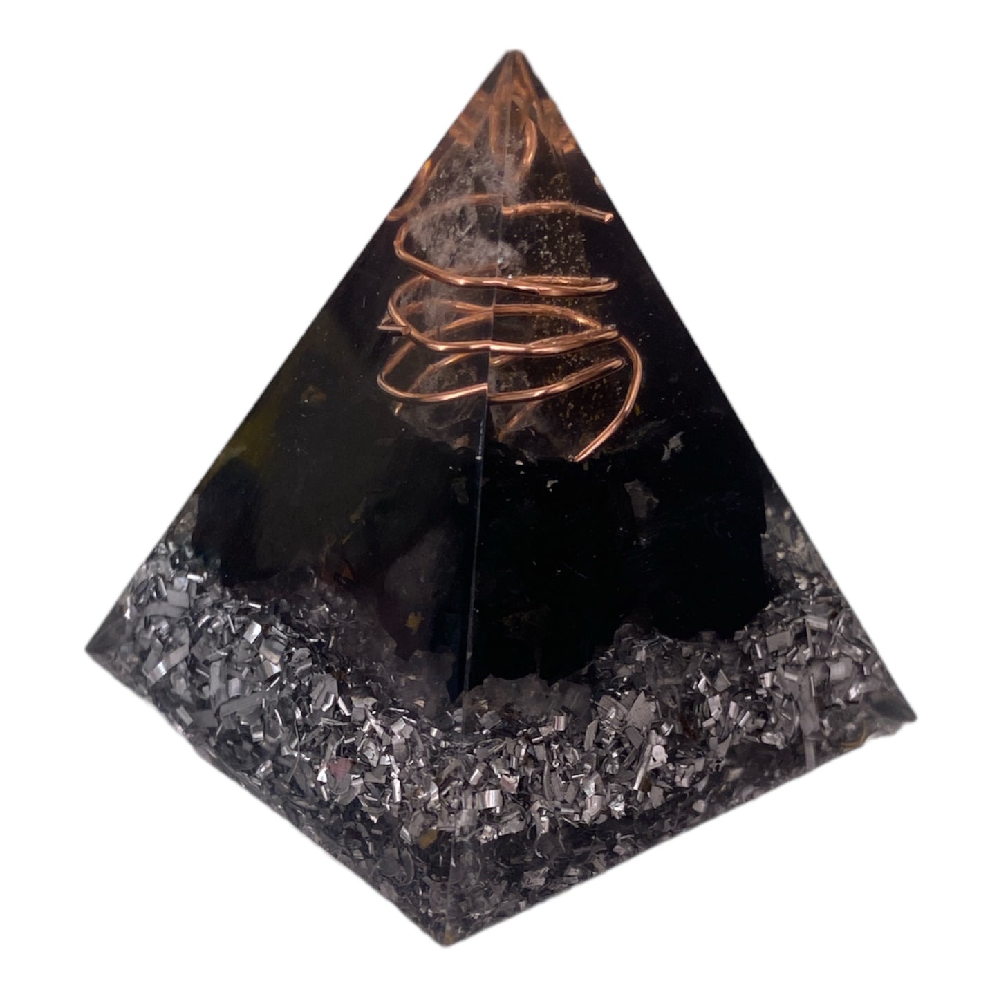 Black Tourmaline Orgonite Pyramid - 5cm