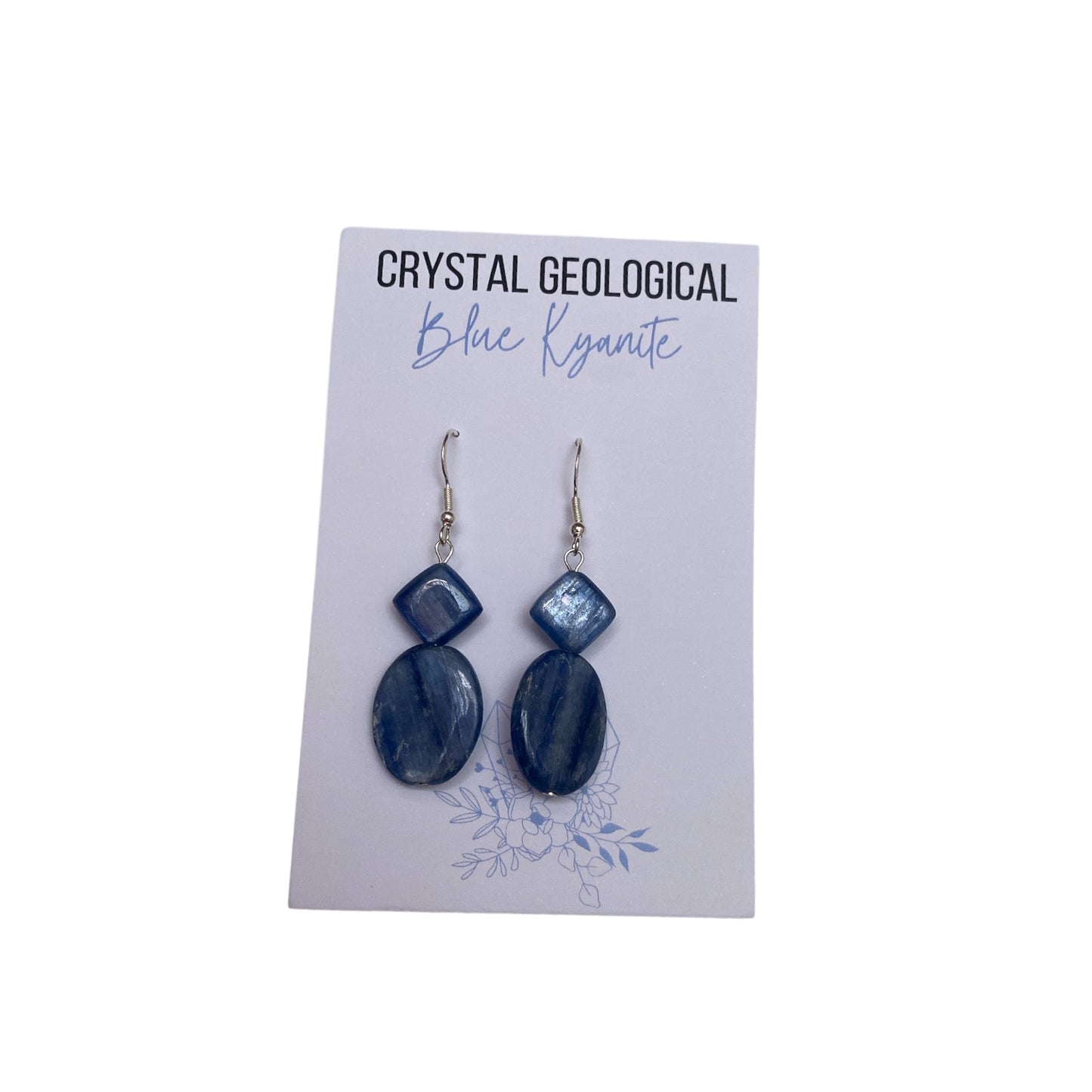 Blue Kyanite Earring Pair - Sterling Silver