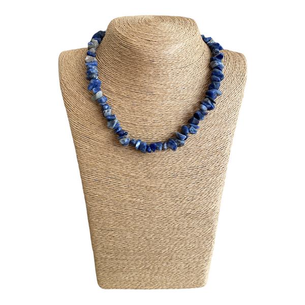 Sodalite Chipped Bead Necklace - Crystal Geological