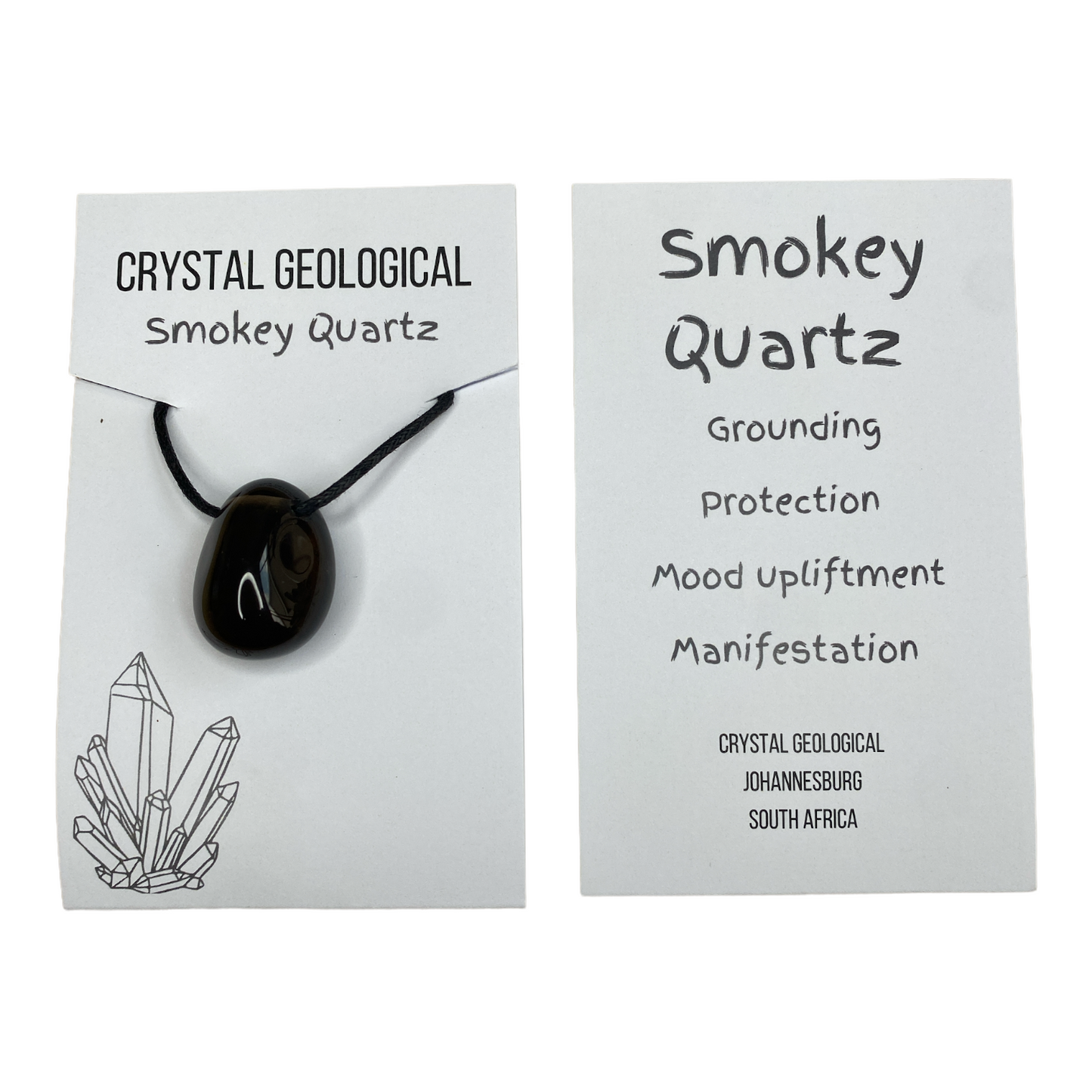 Smokey Quartz Tumble Necklace